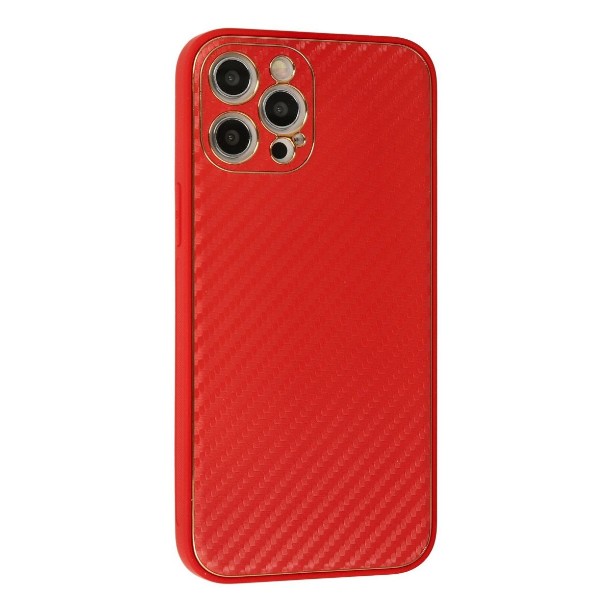 iPhone 12 Pro Kılıf Coco Karbon Silikon - Kırmızı
