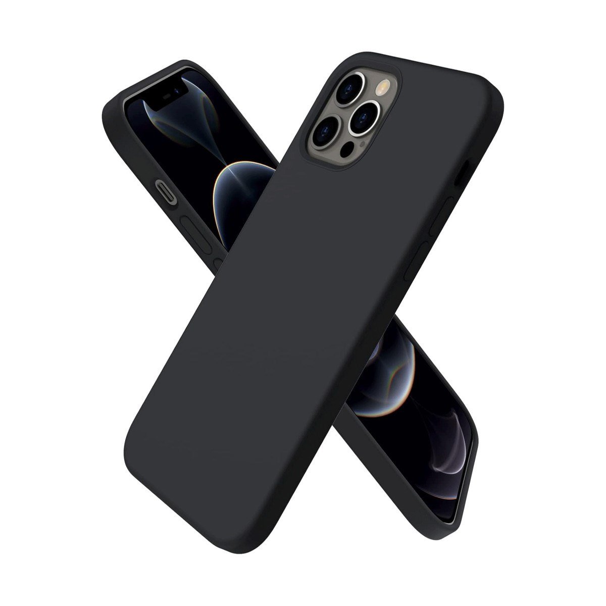 iPhone 12 Pro Kılıf First Silikon - Siyah