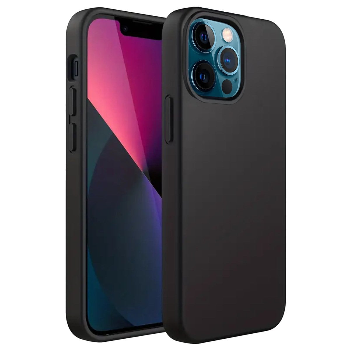 iPhone 12 Pro Kılıf First Silikon - Siyah