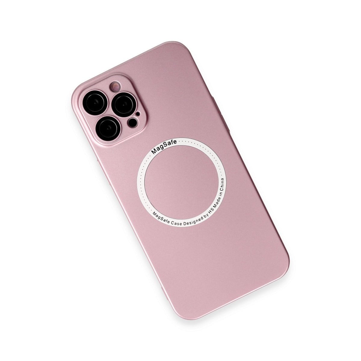 iPhone 12 Pro Kılıf Jack Magneticsafe Lens Silikon - Rose Gold