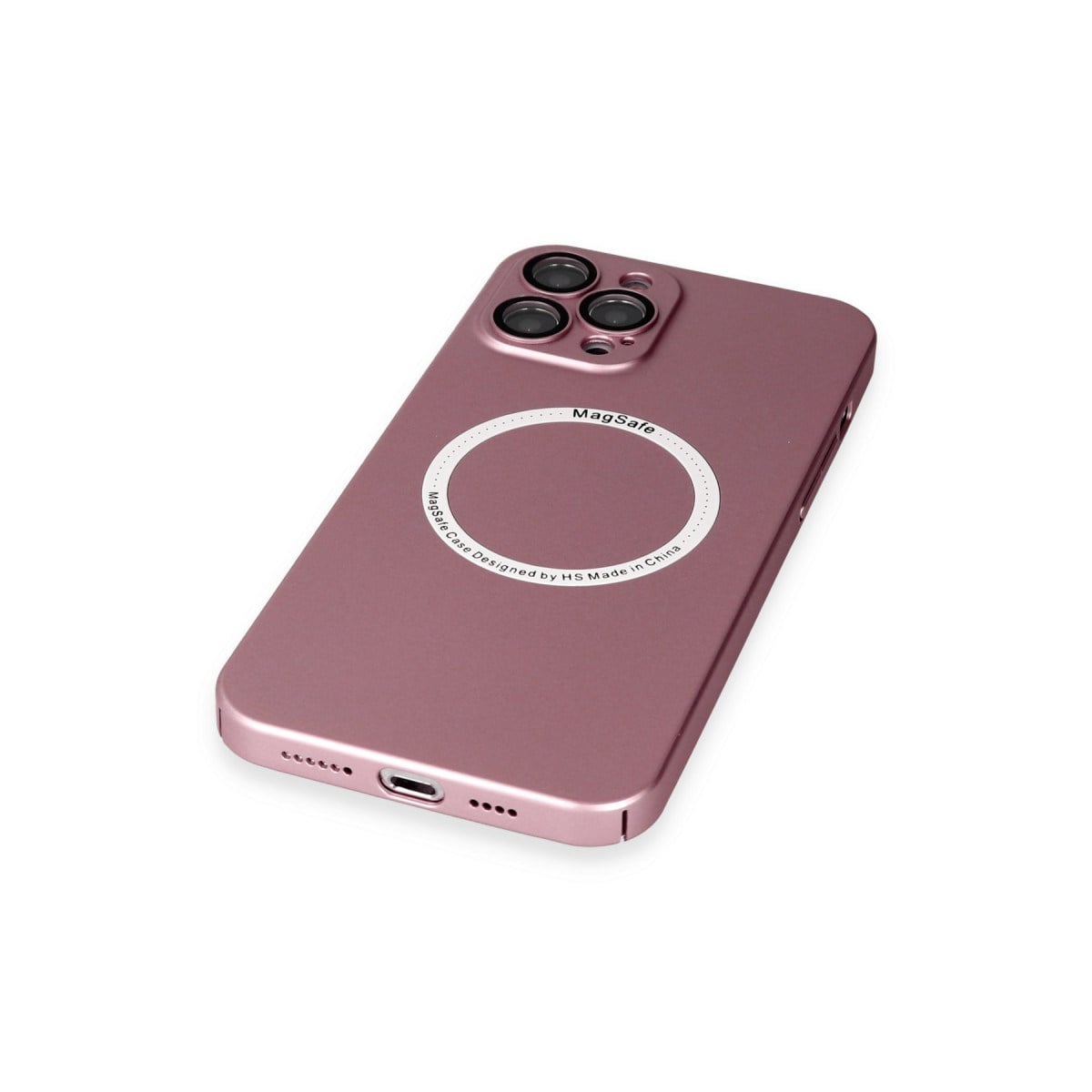 iPhone 12 Pro Kılıf Jack Magneticsafe Lens Silikon - Rose Gold