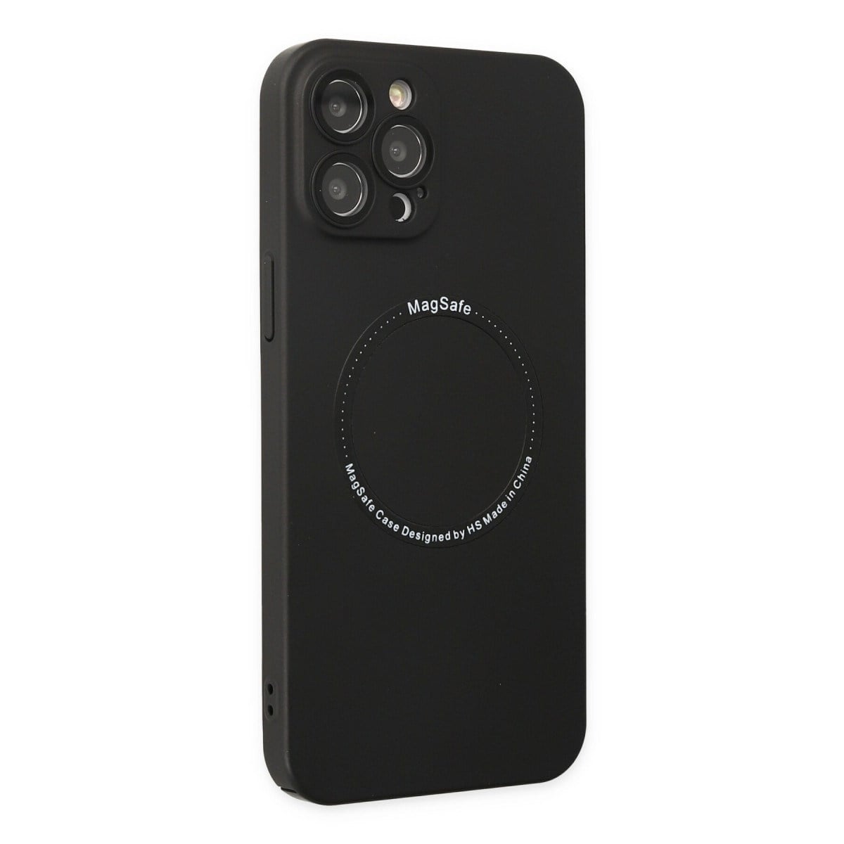 iPhone 12 Pro Kılıf Jack Magneticsafe Lens Silikon - Siyah