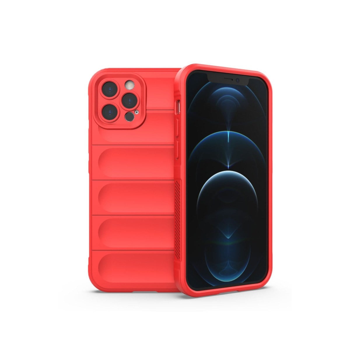 iPhone 12 Pro Kılıf Optimum Silikon - Kırmızı