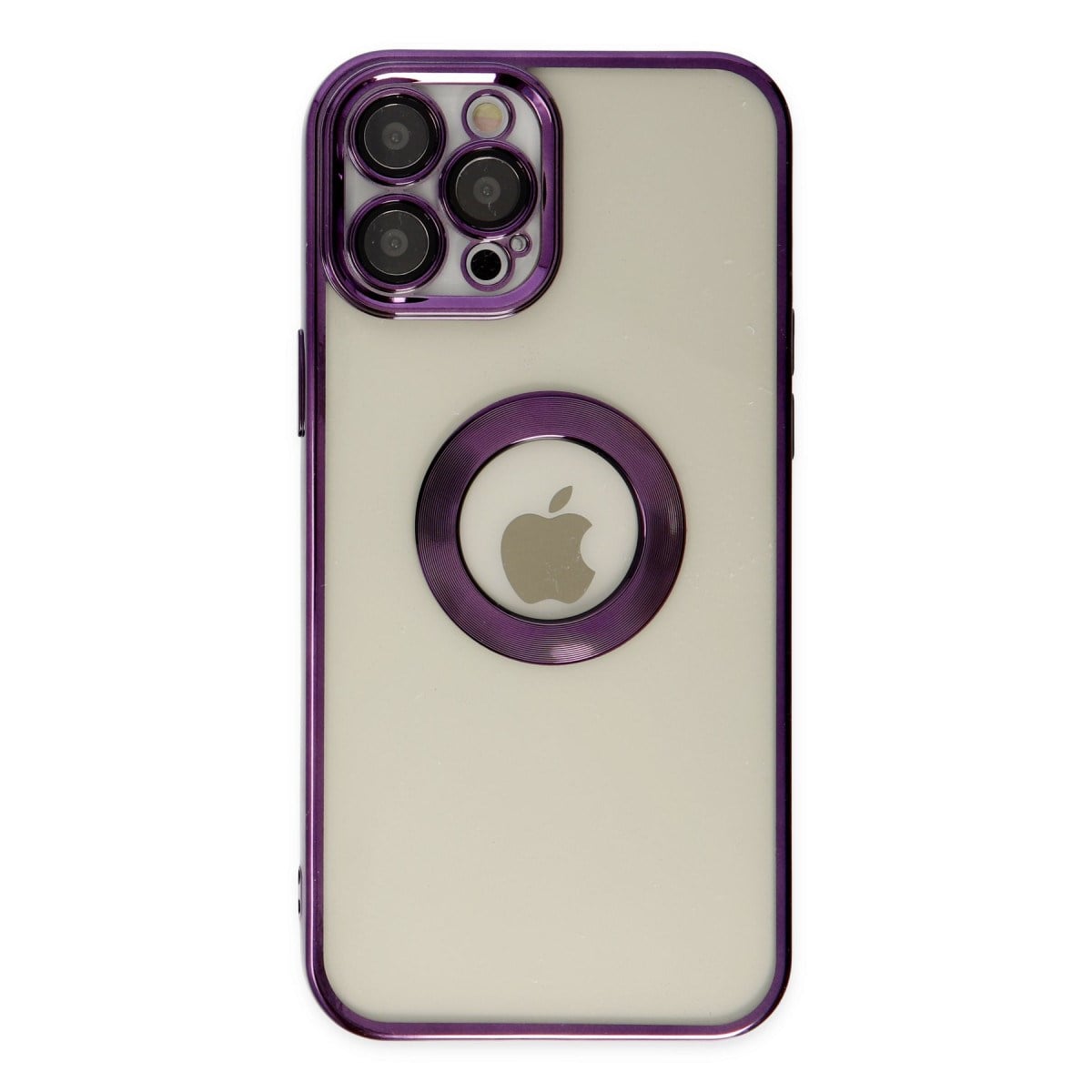 iPhone 12 Pro Kılıf Slot Silikon - Mor