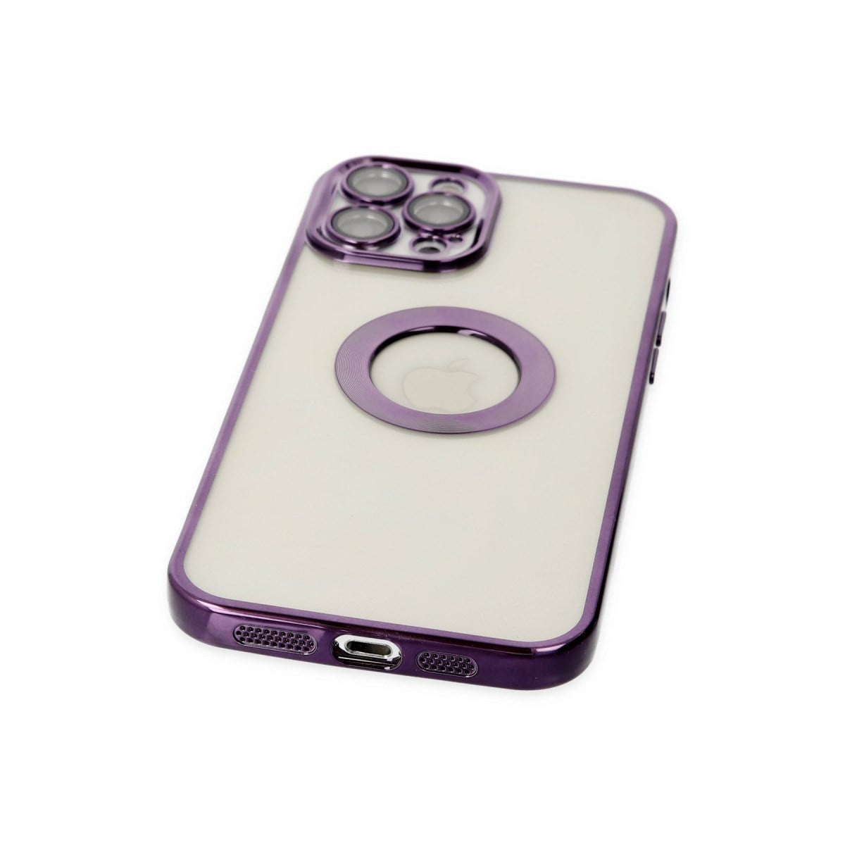 iPhone 12 Pro Kılıf Slot Silikon - Mor