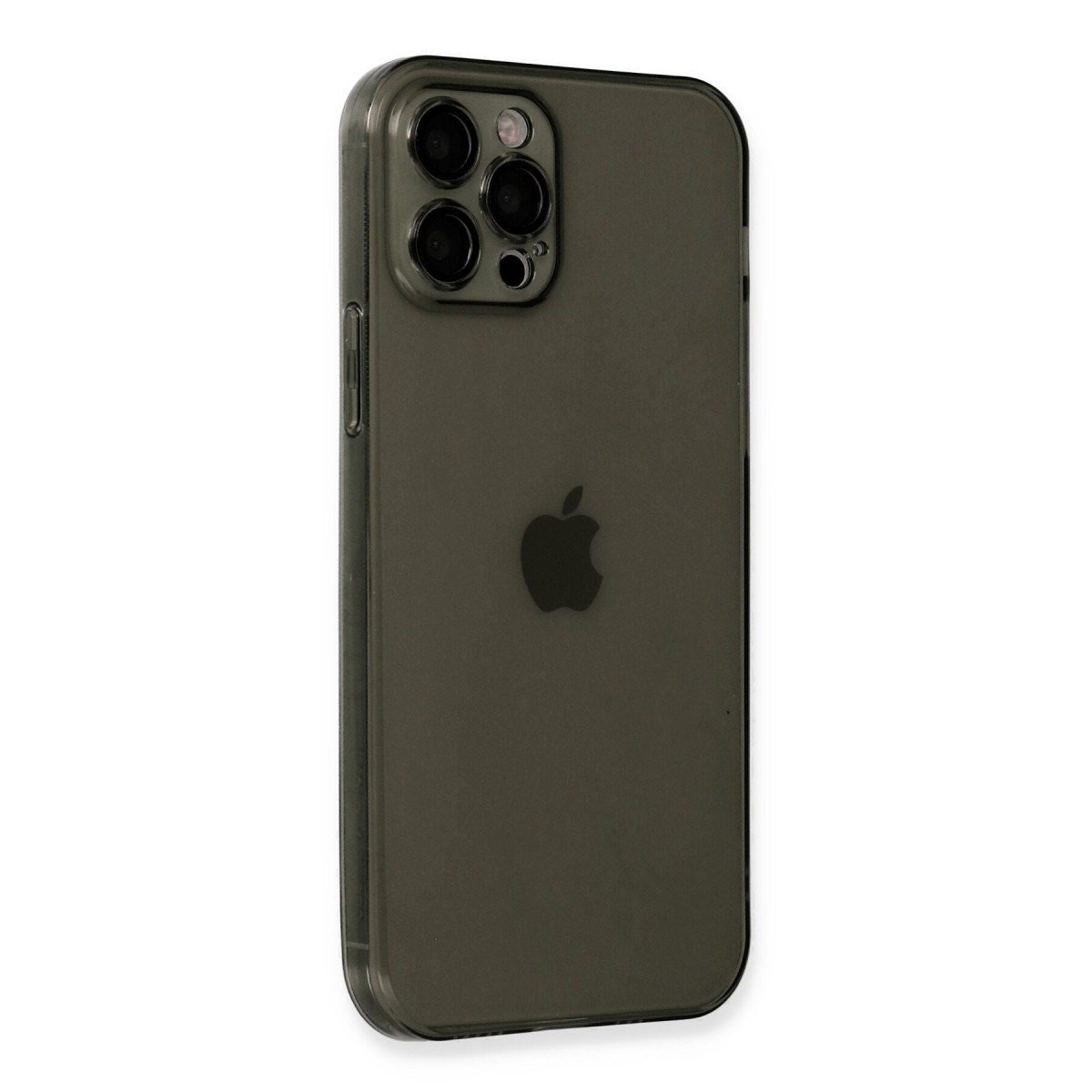 iPhone 12 Pro Max Kılıf Fly Lens Silikon - Siyah