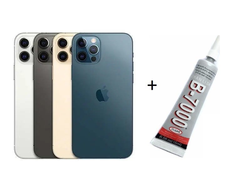 iPhone 12 PRO MAX Uyumlu Arka Batarya Pil Kapağı GÜMÜŞ (B