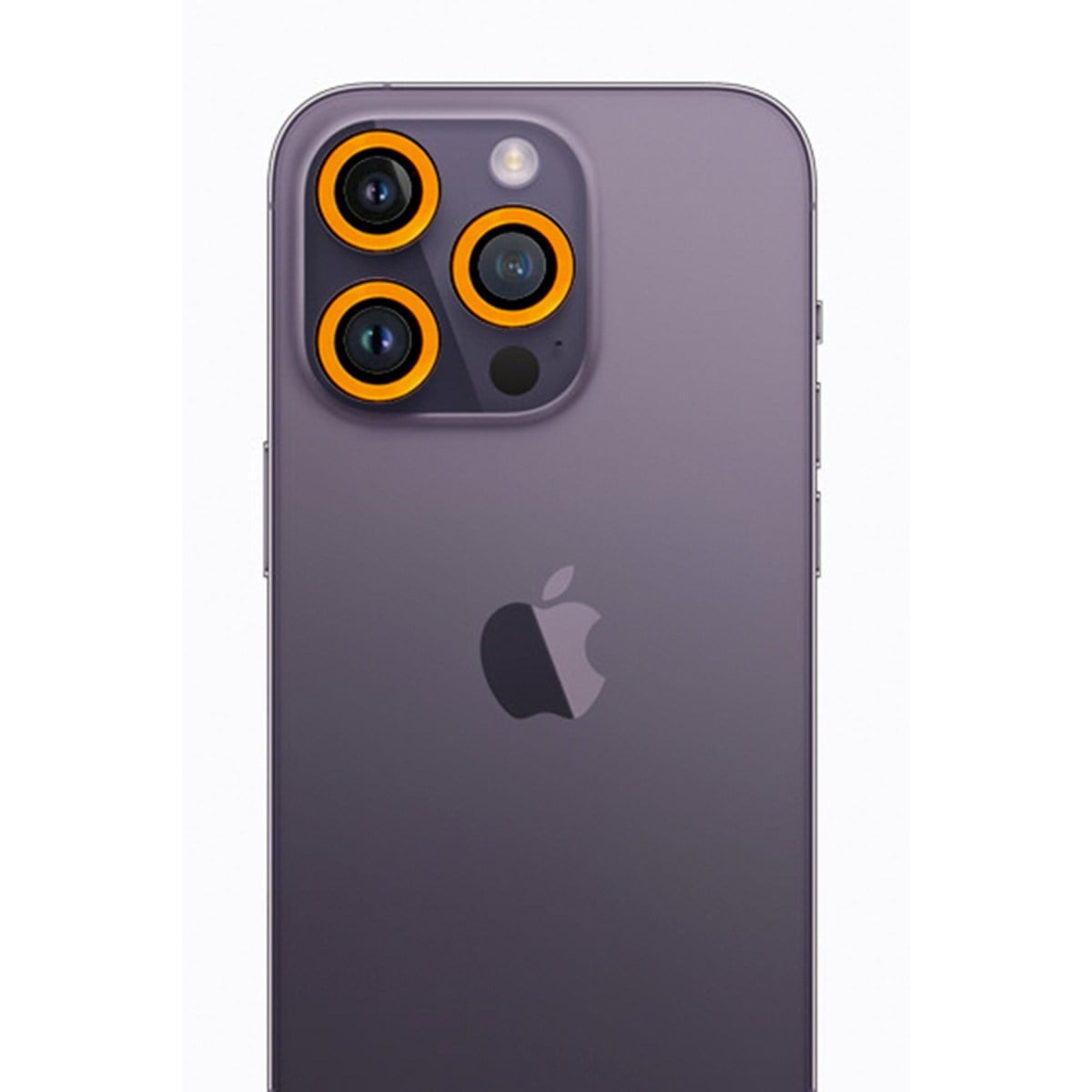 iPhone 12 Pro Neon Fosforlu Kamera Lens - Sarı