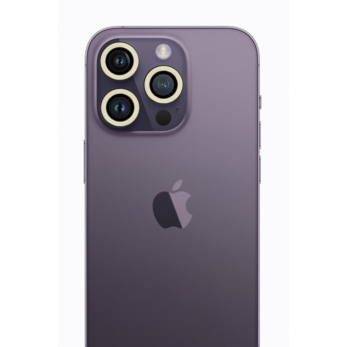 iPhone 12 Pro Neon Fosforlu Kamera Lens - Beyaz