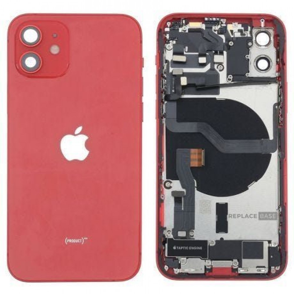 iPhone 12 Uyumlu FULL Dolu Kasa (Kırmızı)