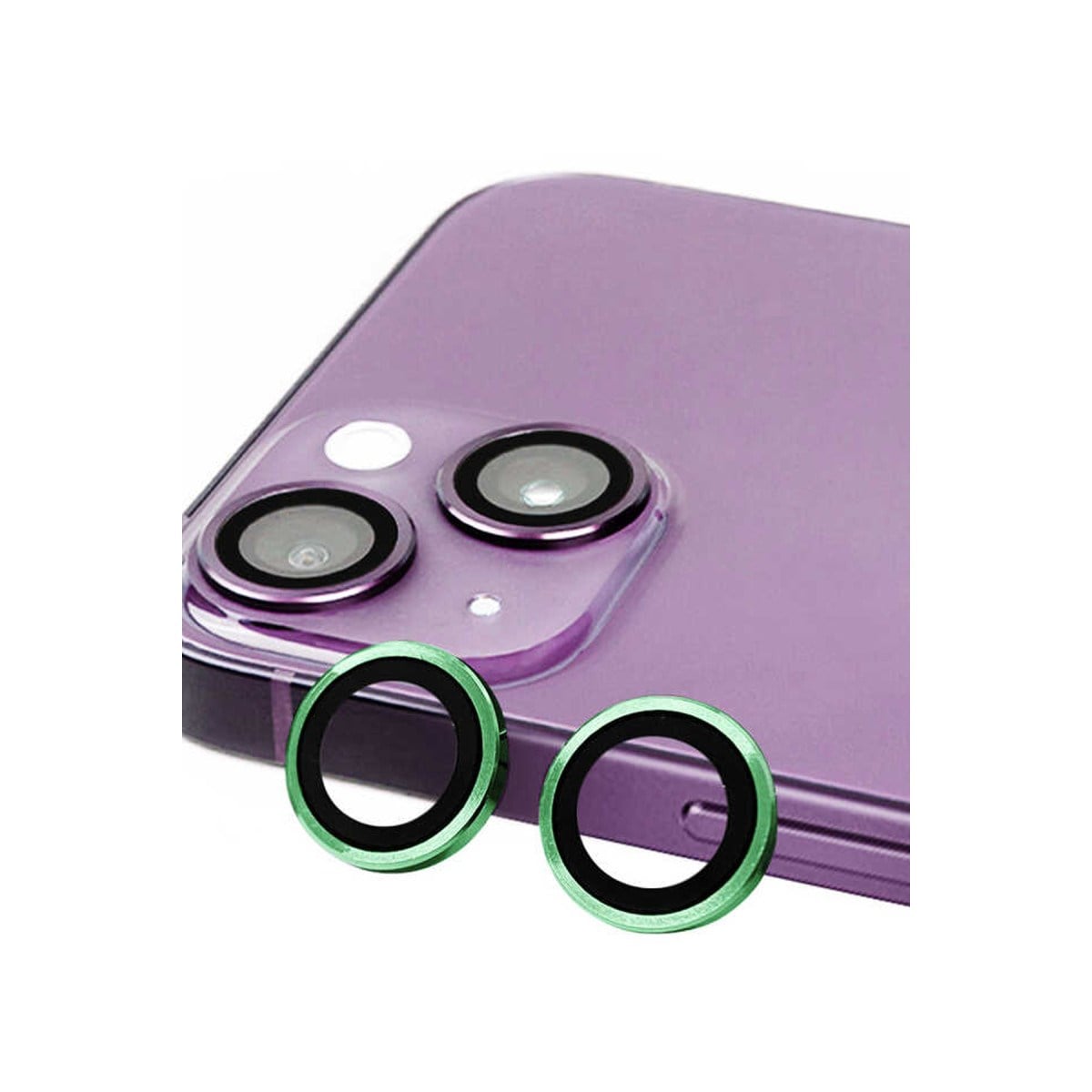 iPhone 13 Mini Raze Metal Kamera Lens - Yeşil