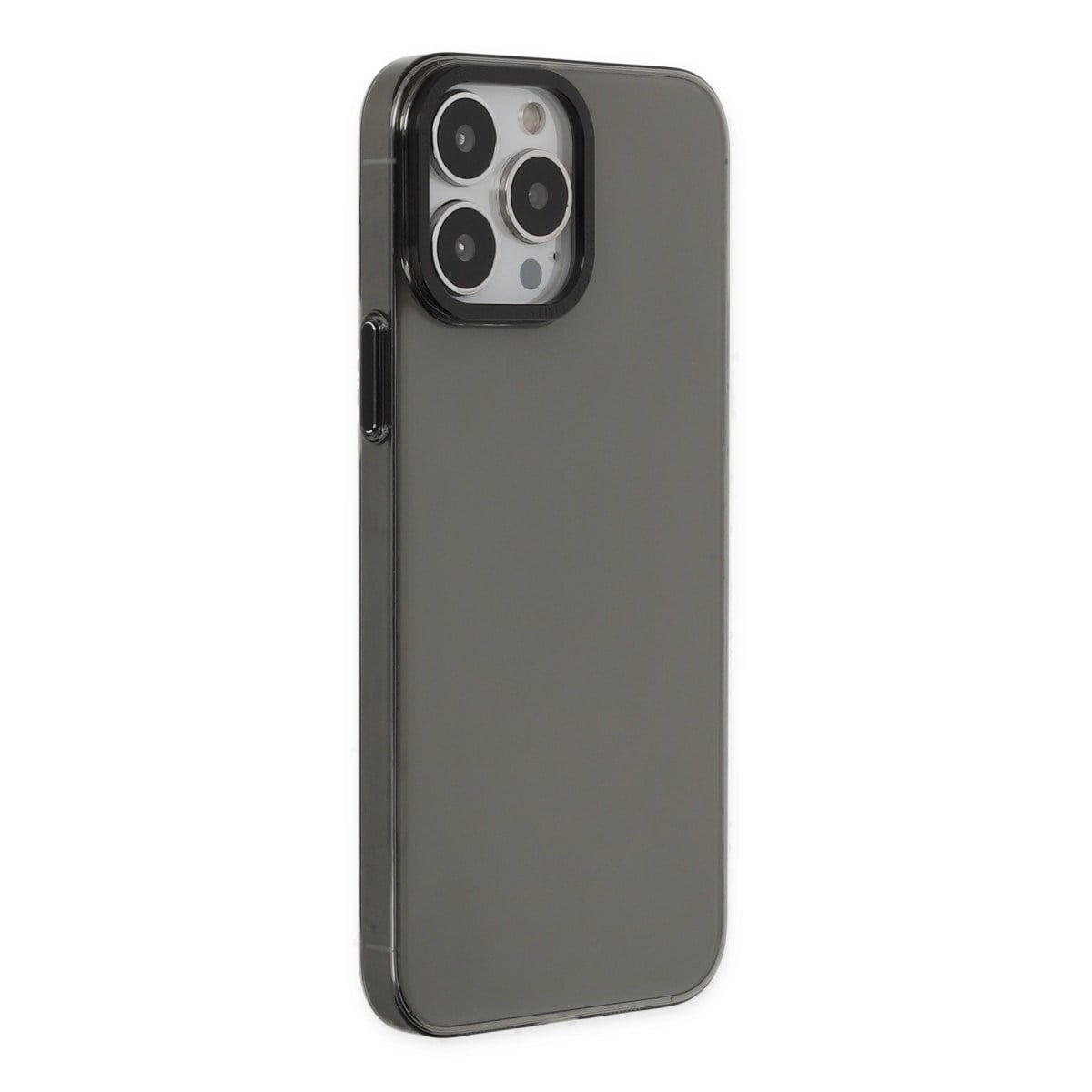 iPhone 13 Pro Max Kılıf Anka PC Sert Metal Kapak - Siyah