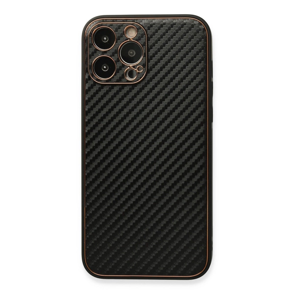 iPhone 13 Pro Max Kılıf Coco Karbon Silikon - Siyah
