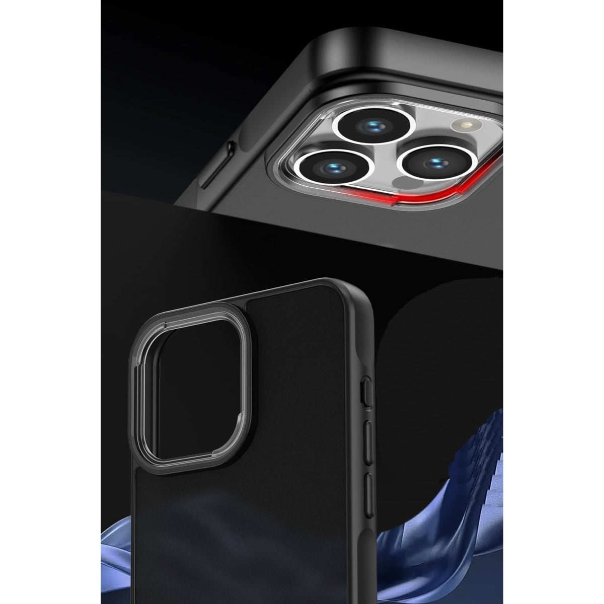iPhone 13 Pro Max Kılıf Elegant Kapak - Siyah