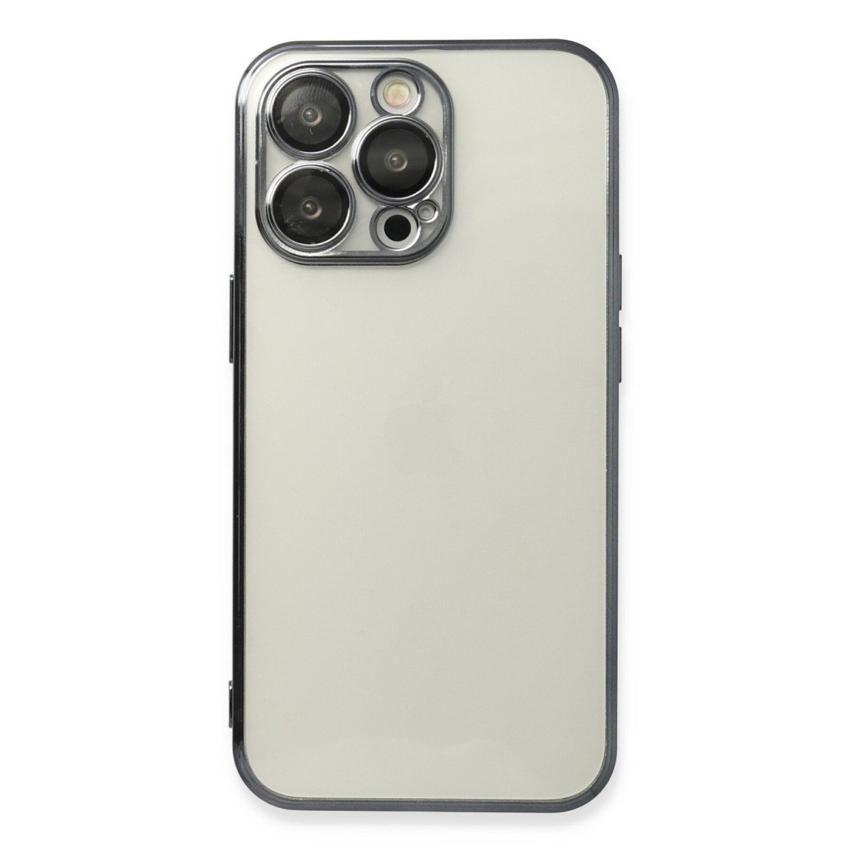iPhone 13 Pro Max Kılıf Razer Lensli Silikon - Siyah