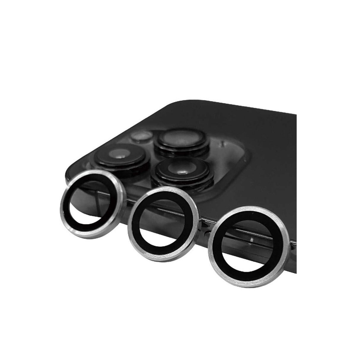 iPhone 13 Pro Max Raze Metal Kamera Lens - Gümüş