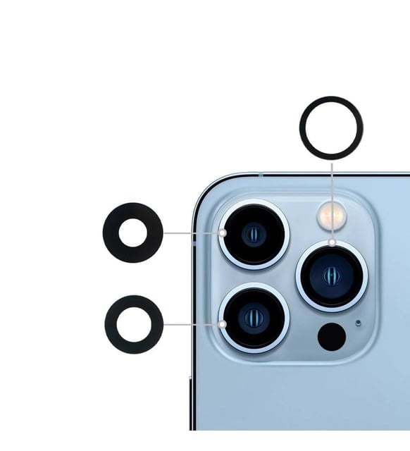 iPhone 13 Pro Uyumlu Kamera Camı Lensi Seti