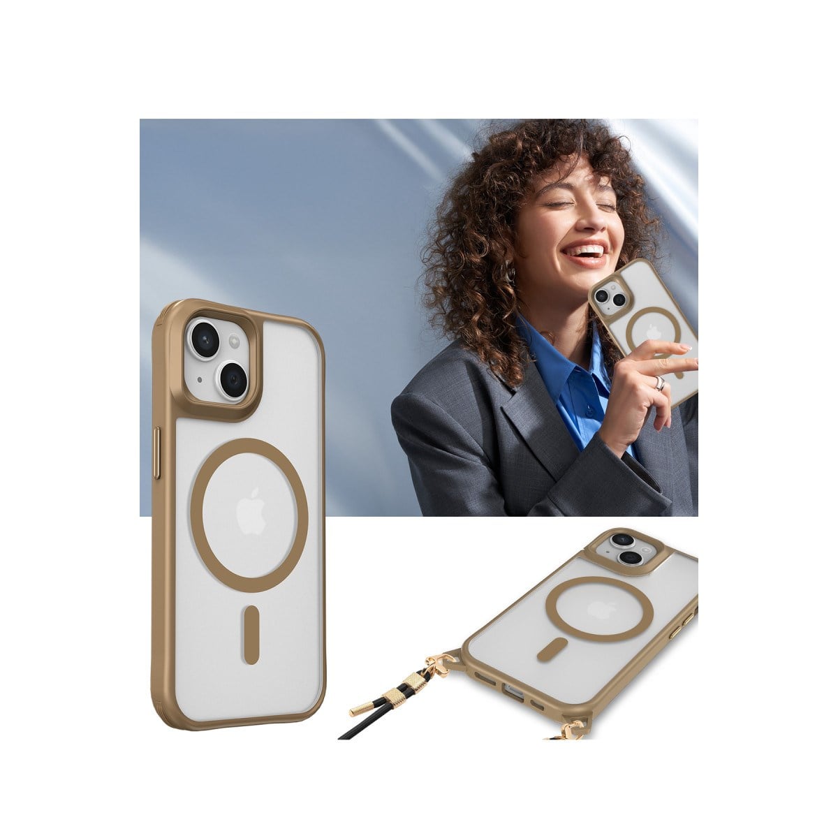 iPhone 14 Kılıf Enka Magsafe Silikon Kılıf - Siyah