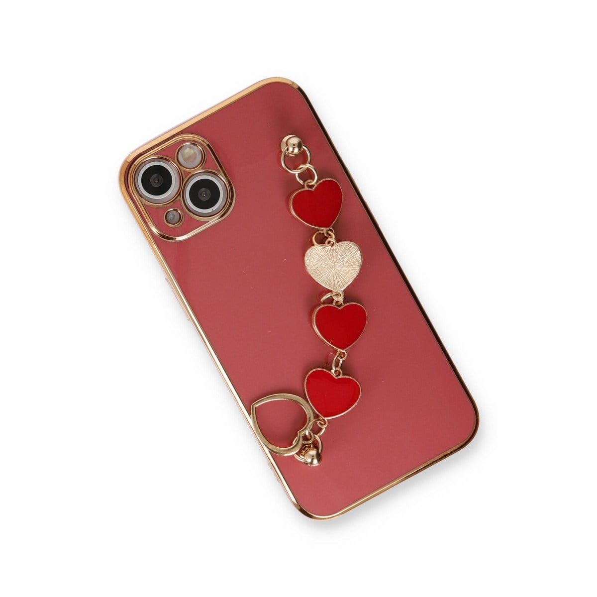 iPhone 14 Plus Kılıf Esila Silikon - Kırmızı