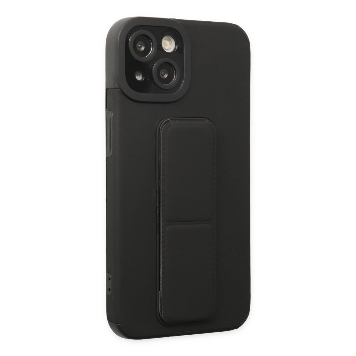iPhone 14 Plus Kılıf Mega Standlı Silikon - Siyah