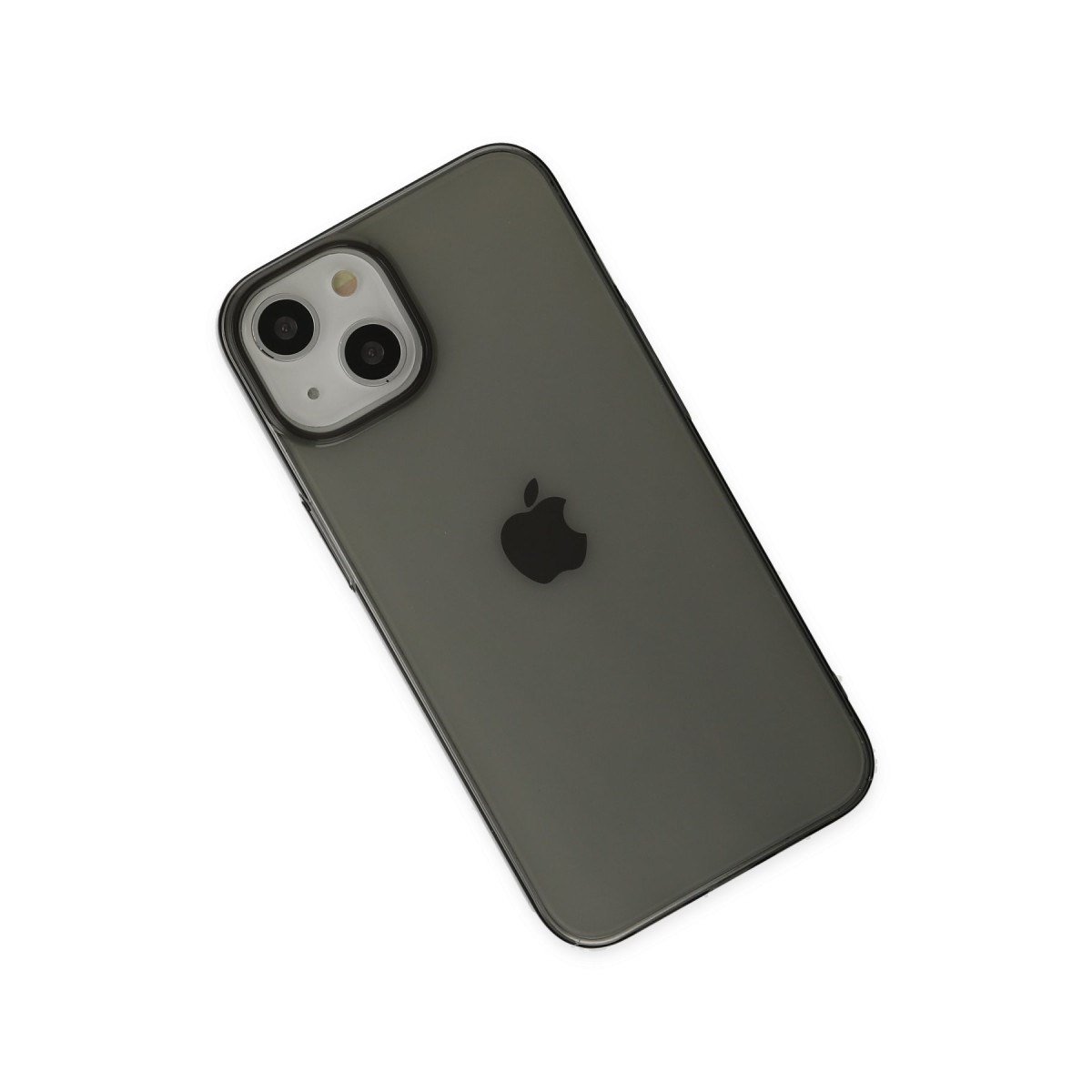 iPhone 14 Plus Kılıf Pc Sert Şeffaf Kapak - Siyah