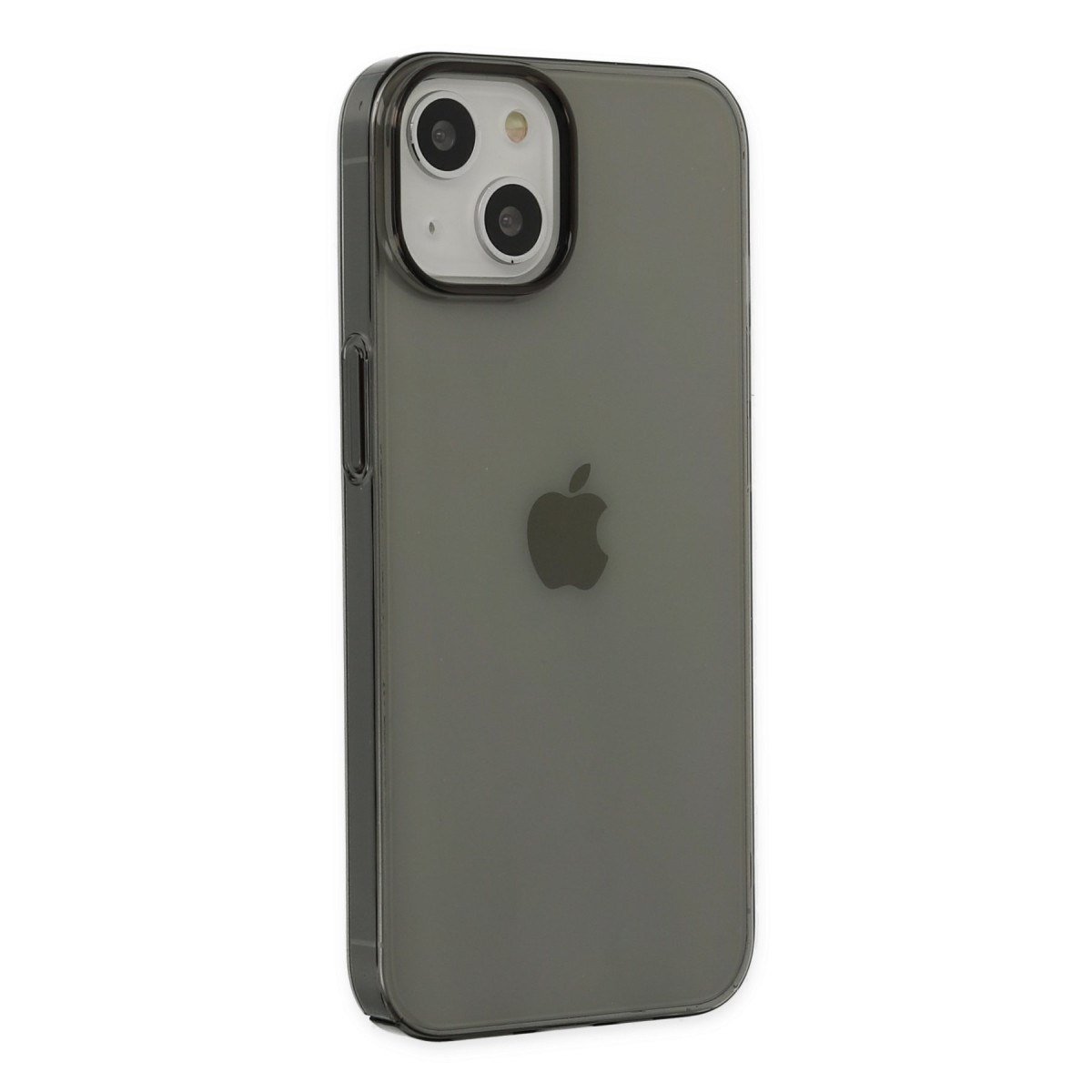 iPhone 14 Plus Kılıf Pc Sert Şeffaf Kapak - Siyah