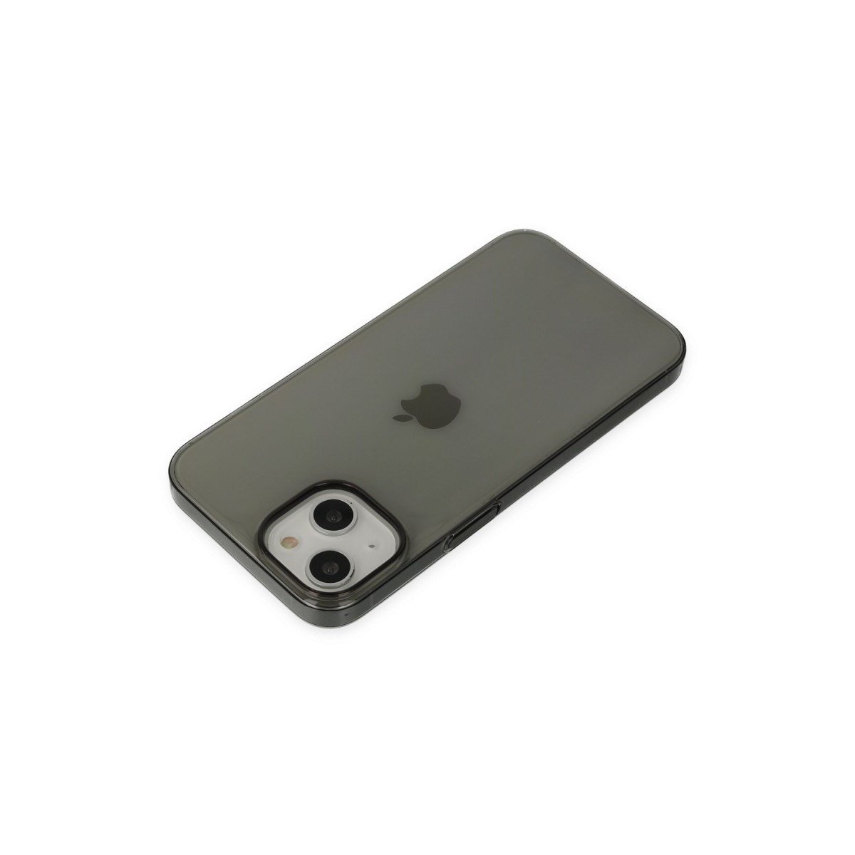 iPhone 14 Plus Kılıf Pc Sert Şeffaf Kapak - Siyah