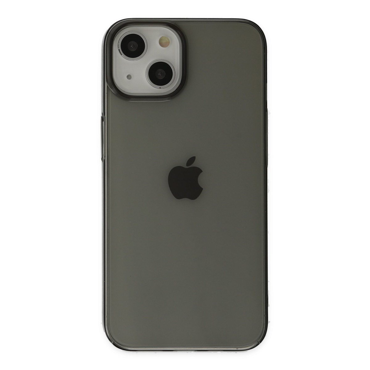 iPhone 14 Plus Kılıf Pc Sert Şeffaf Kapak - Siyah