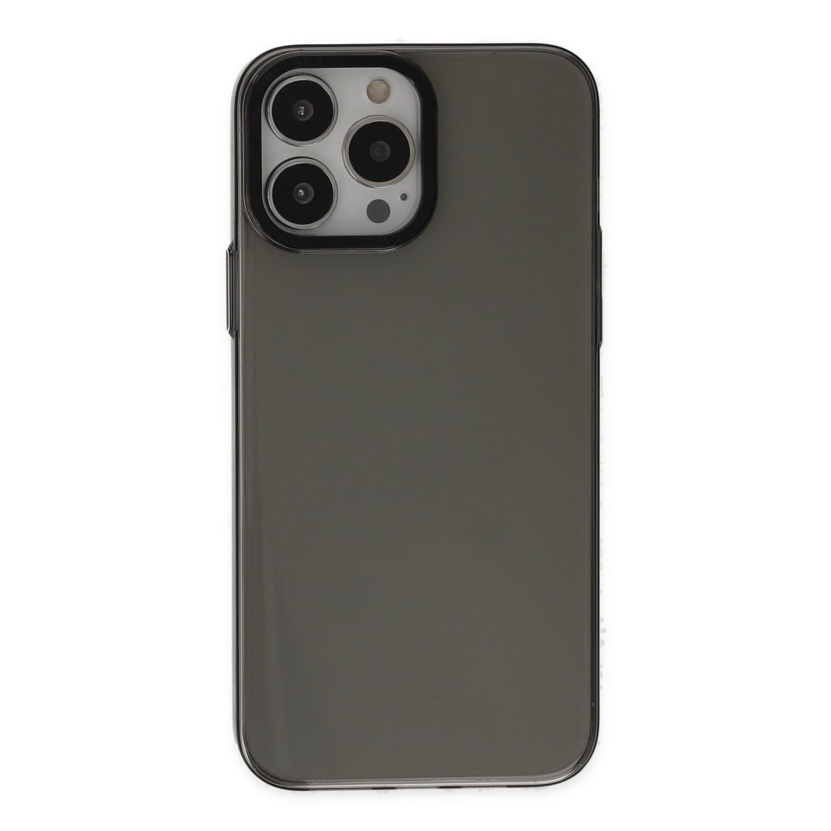 iPhone 14 Pro Kılıf Anka PC Sert Metal Kapak - Siyah