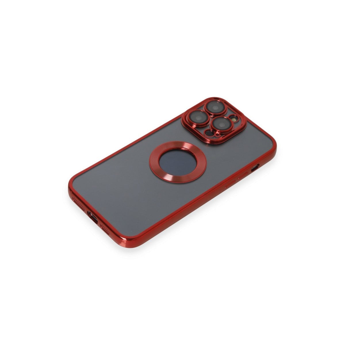 iPhone 14 Pro Kılıf Slot Silikon - Kırmızı