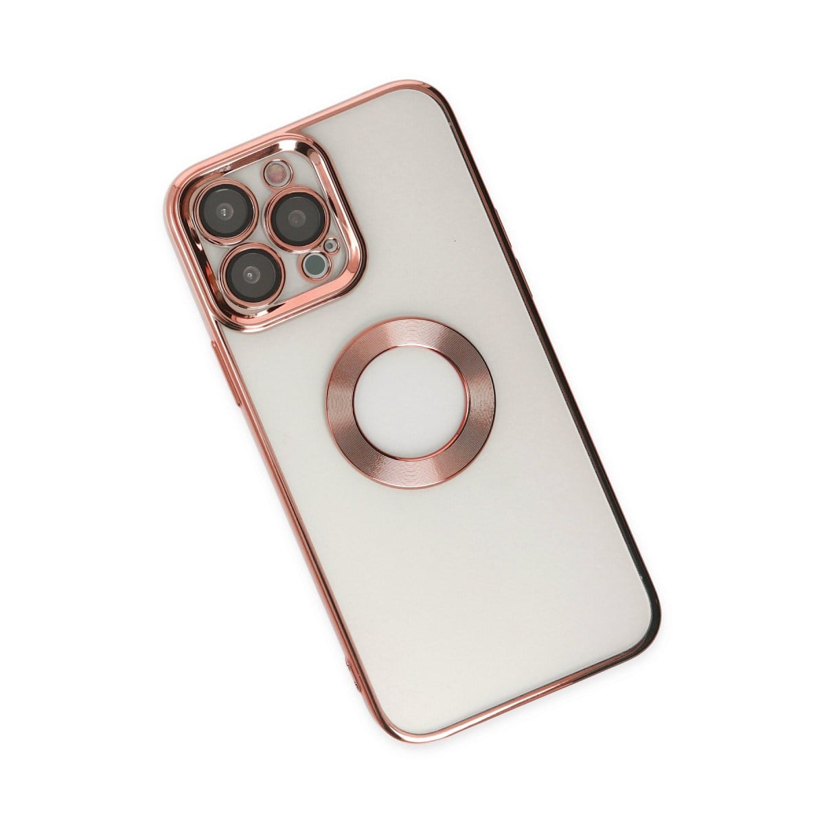 iPhone 14 Pro Kılıf Slot Silikon - Rose Gold