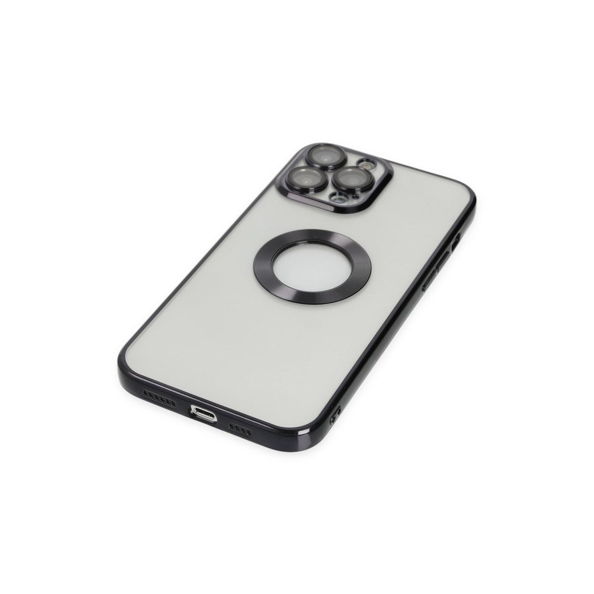 iPhone 14 Pro Kılıf Slot Silikon - Siyah
