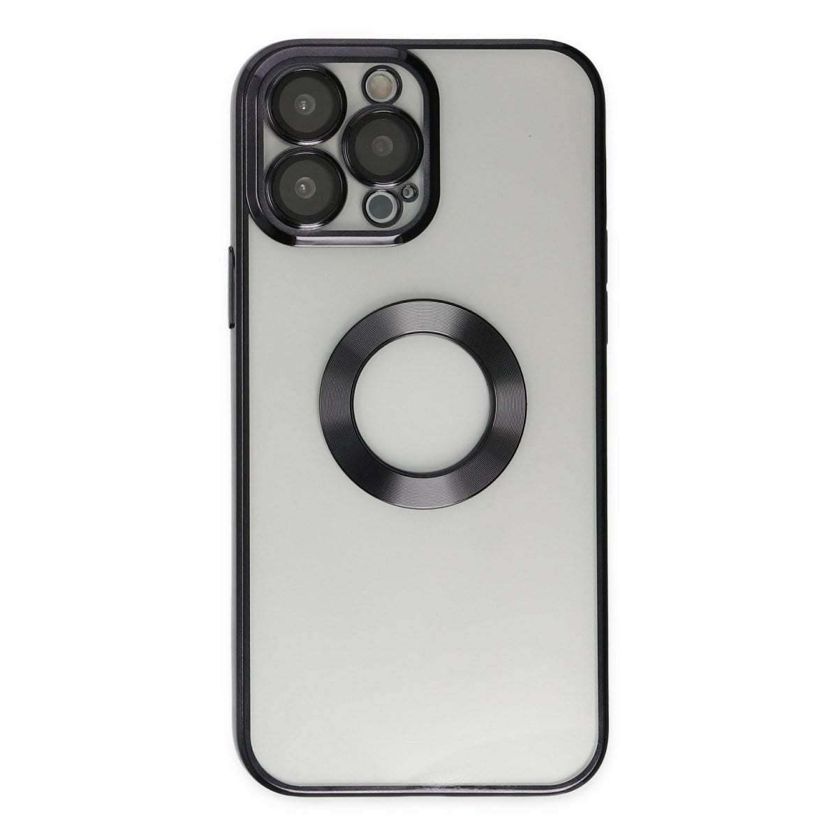iPhone 14 Pro Kılıf Slot Silikon - Siyah