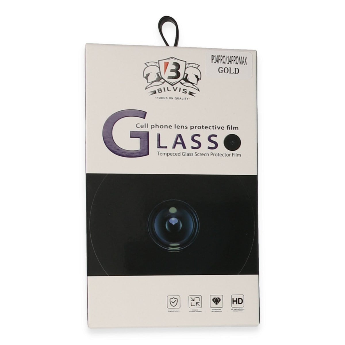 iPhone 14 Pro Max Bilvis Titan Kamera Lens - Gold