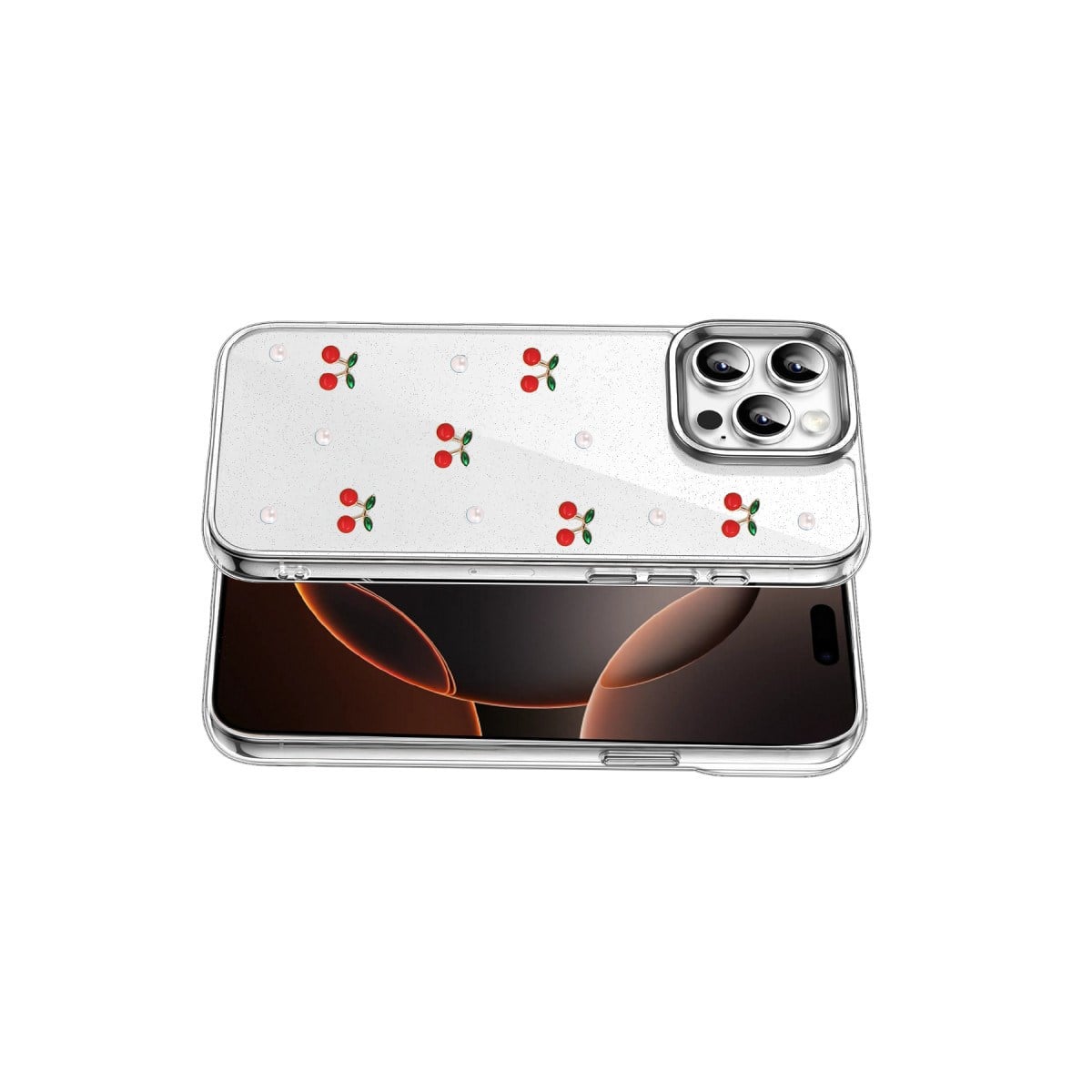 iPhone 14 Pro Max Fiyonk Desenli Kapak - Desen 9