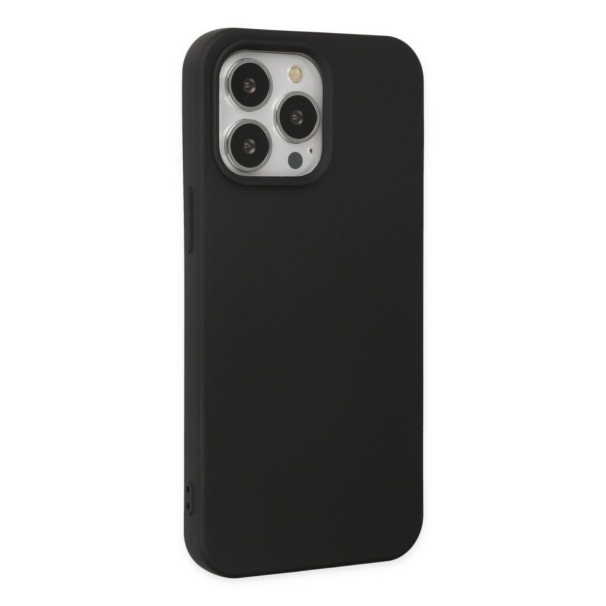 iPhone 14 Pro Max Kılıf Nano içi Kadife Silikon - Siyah