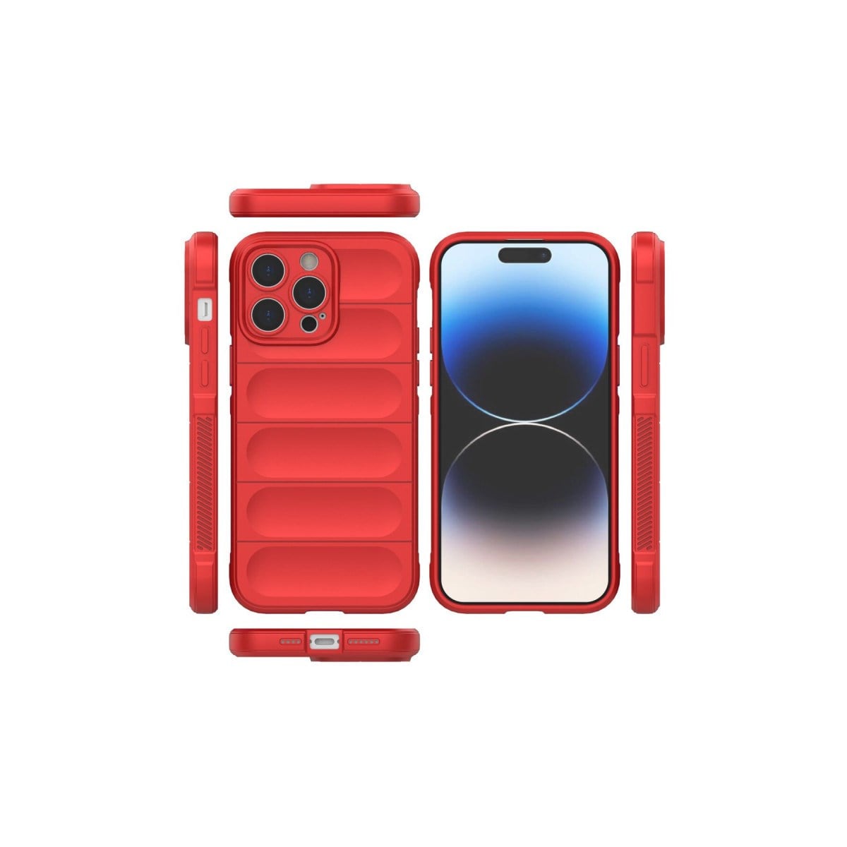 iPhone 14 Pro Max Kılıf Optimum Silikon - Kırmızı