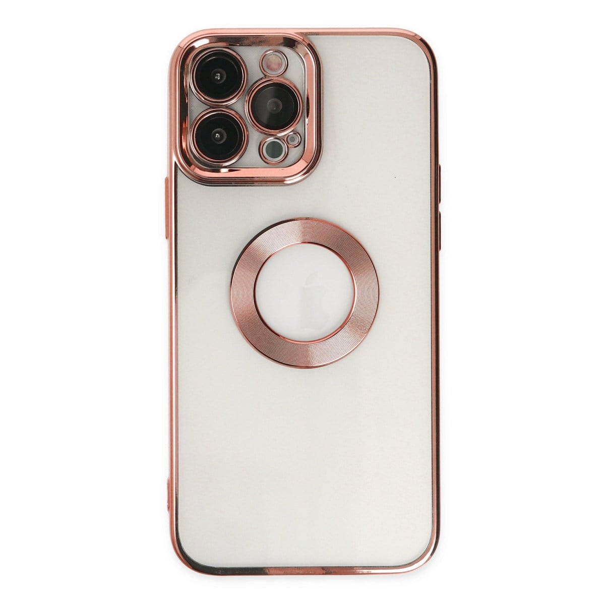 iPhone 14 Pro Max Kılıf Slot Silikon - Rose Gold