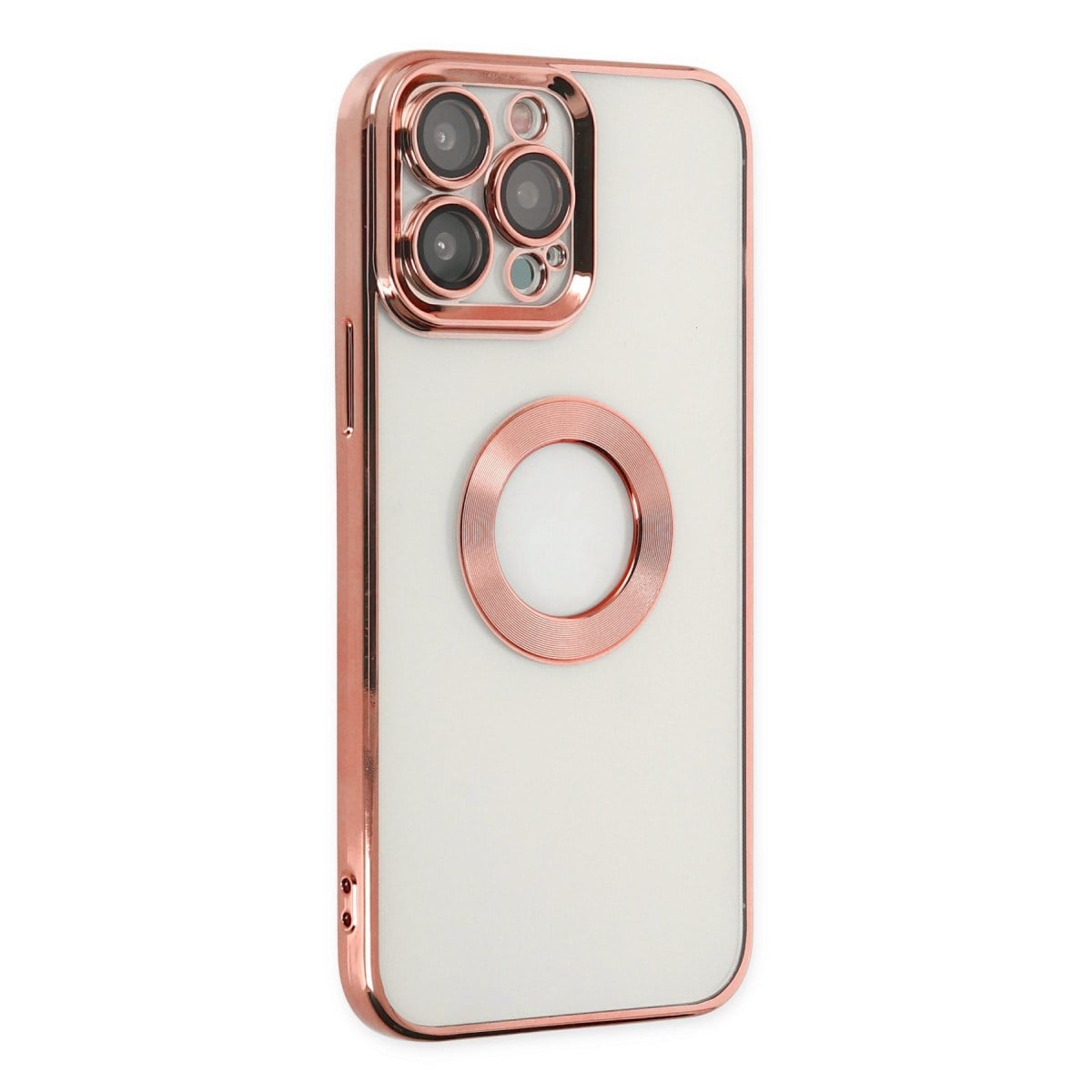 iPhone 14 Pro Max Kılıf Slot Silikon - Rose Gold