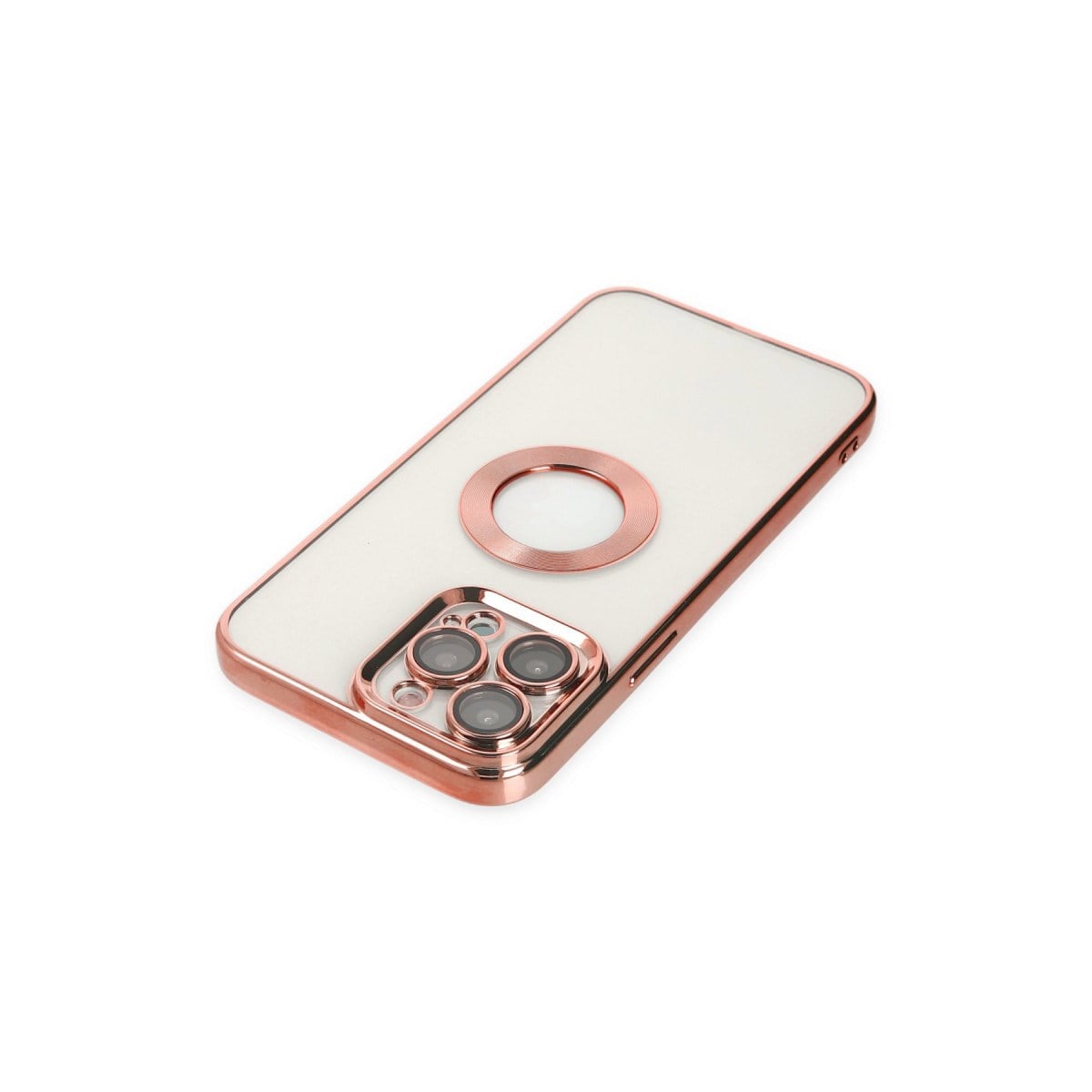 iPhone 14 Pro Max Kılıf Slot Silikon - Rose Gold