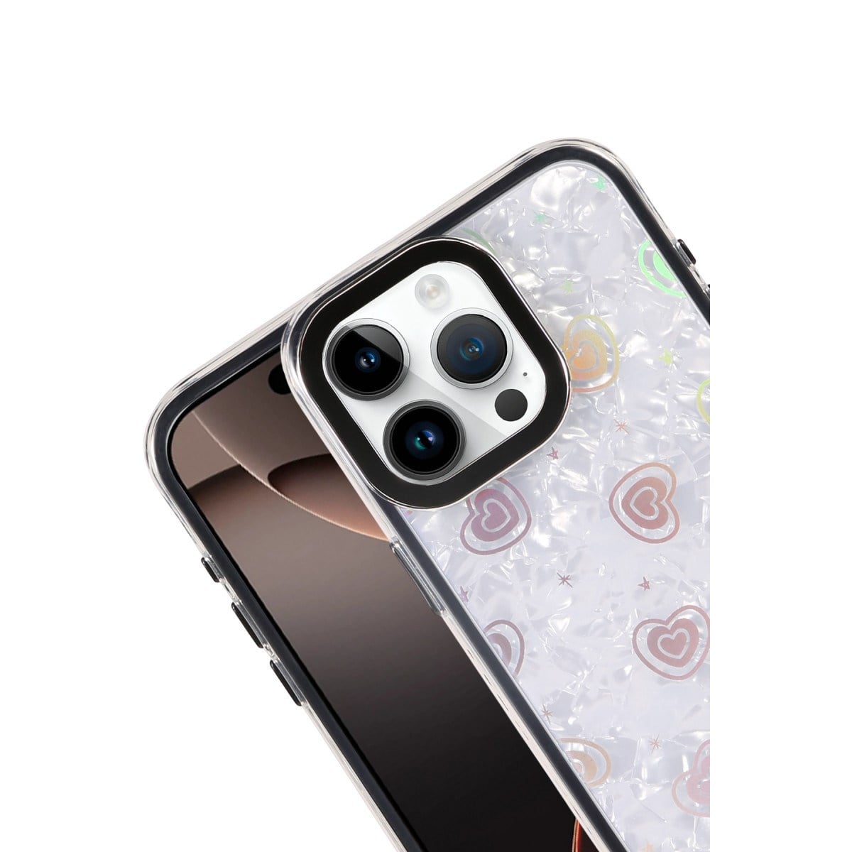 iPhone 14 Pro Max Lumi Desenli Kapak - Siyah
