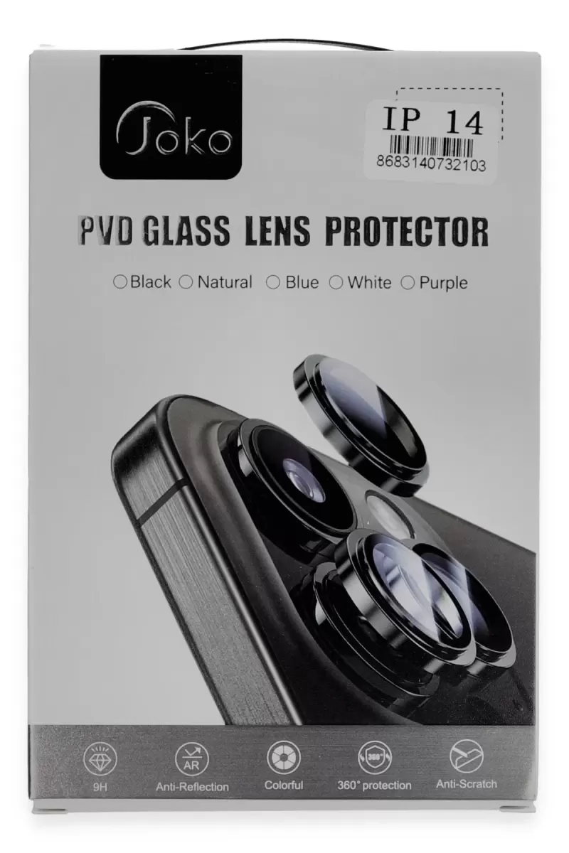 iPhone 14 PVD Metal Kamera Lens - Gümüş