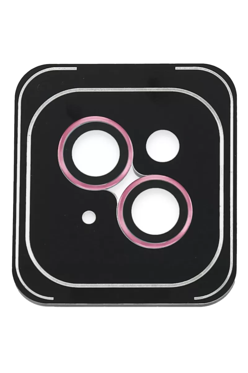 iPhone 14 PVD Metal Kamera Lens - Pembe