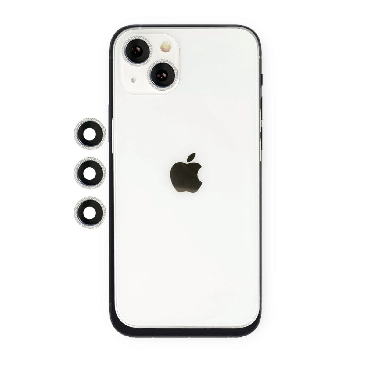 iPhone 14 Shine Kamera Lens - Gümüş