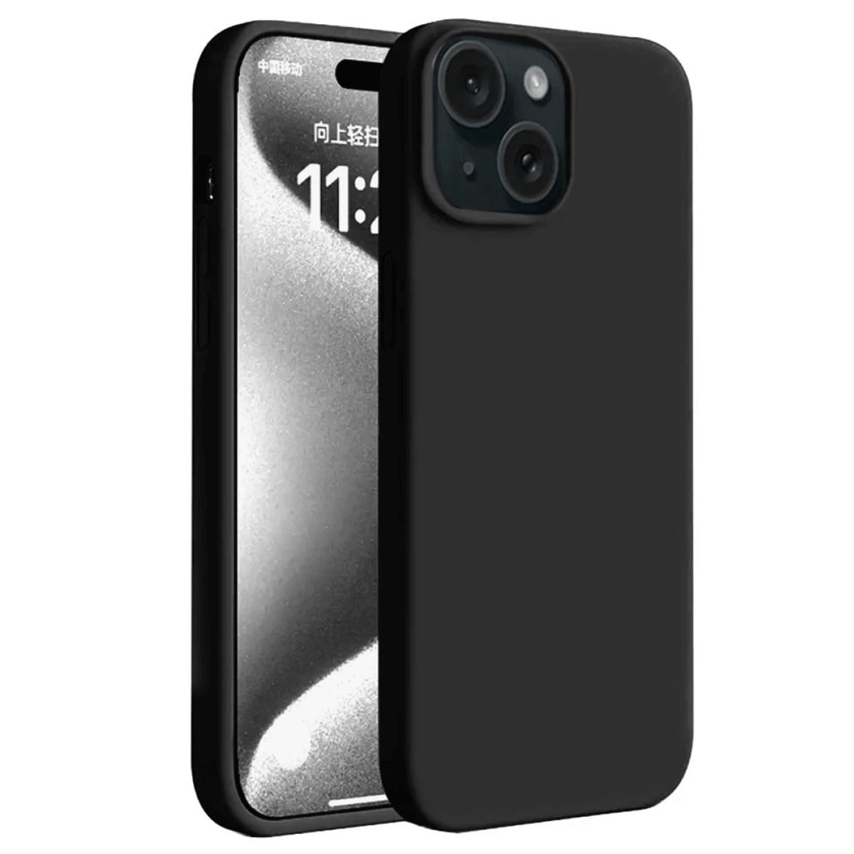 iPhone 15 Kılıf First Silikon - Siyah
