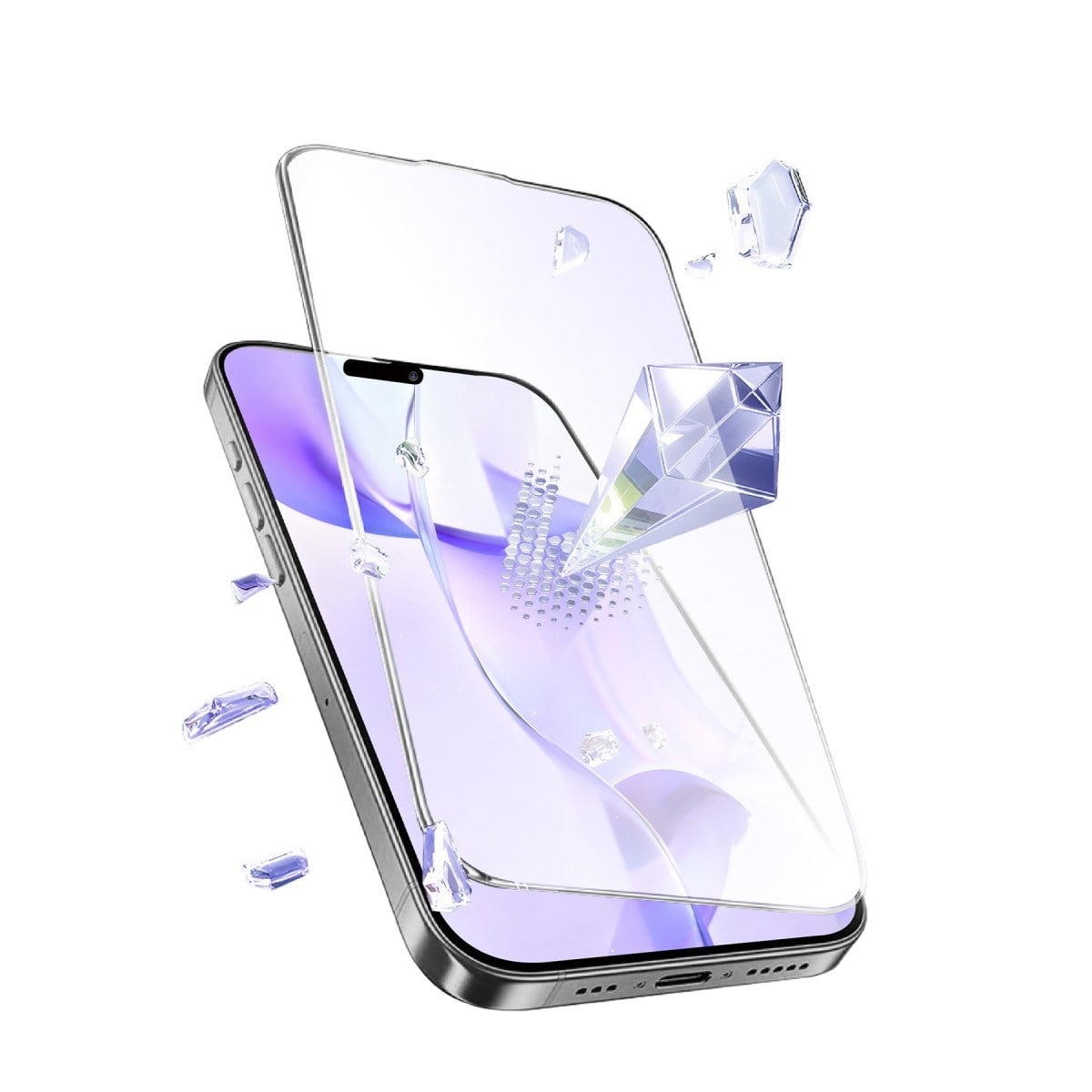 iPhone 15 Pro Bilvis 5in1 3D Magic Cam Ekran Koruyucu - Siyah