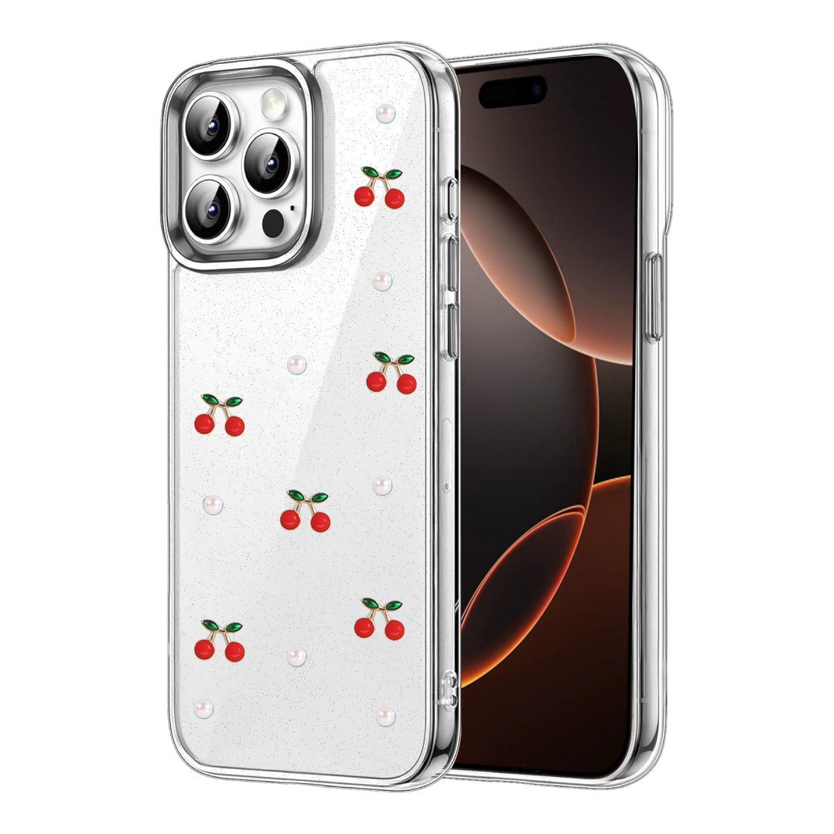 iPhone 15 Pro Fiyonk Desenli Kapak - Desen 9