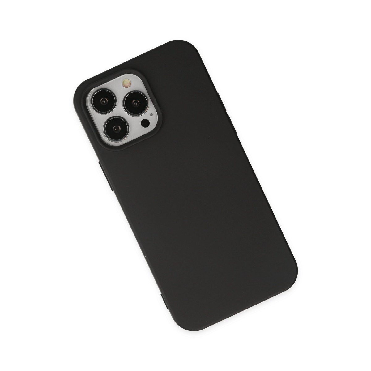 iPhone 15 Pro Kılıf Nano içi Kadife Silikon - Siyah