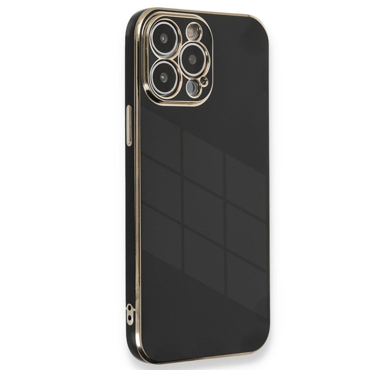 iPhone 15 Pro Kılıf Volet Silikon - Siyah