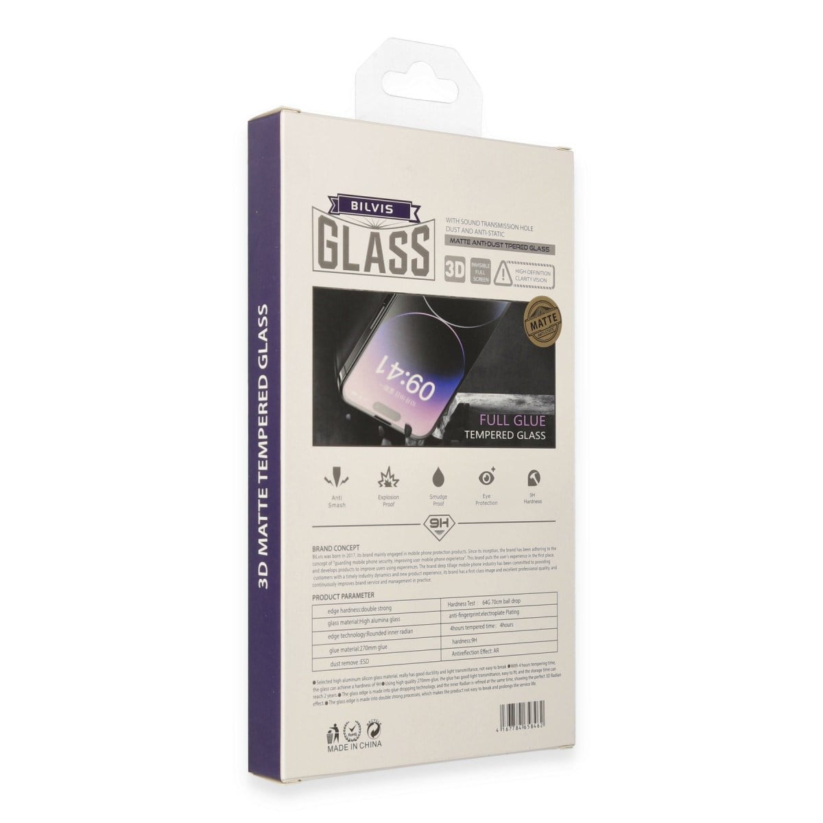 iPhone 15 Pro Max Bilvis 3D Mat Cam Ekran Koruyucu